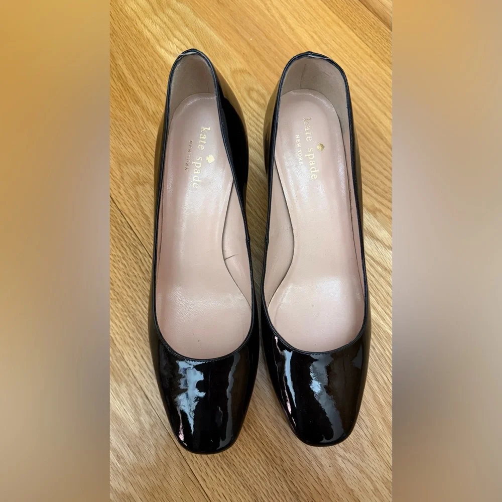 KATE SPADE New York Delores Classic Pumps, Black Patent Women's Heels Size 7.5M🖤